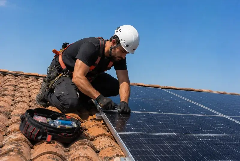 Maintenance et monitoring de panneaux solaires à Belberaud