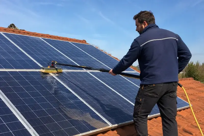 Nettoyage et entretien de panneaux solaires à Belberaud